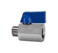 RIEGLER 103493-377.02-ES mini ball valve, stainless steel 1.4401, IG/AG, G 3/8, DN 7, 1 piece
