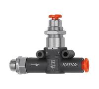 RIEGLER 106795-491.014-8 3/2-Way Valve, Pneum. NC, Thread - Hose, G1/4, Hose 8, Pack of 1