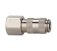 RIEGLER 107110-243.08/4-ES Quick Release Coupling NW 2.7, Stainless Steel 1.4404, G 1/8 IG, Pack of 1