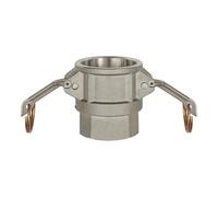 RIEGLER 108048-1114.30 Kamlok Quick Coupling Socket with IG, Type D, Aluminium, G 3, Pack of 1