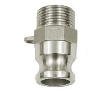 RIEGLER 108137-1116.30-ES Kamlok Quick Connect Connector with AG, Type F, ES 1.4401, R 3, 1 piece