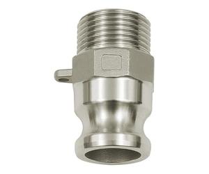 RIEGLER 108137-1116.30-ES Kamlok Quick Connect Connector with AG, Type F, ES 1.4401, R 3, 1 piece
