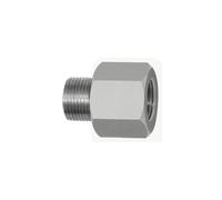 RIEGLER 114446-29.22 thread adapter aluminium, AG 1/2-27 UNS, IG M12 x 1.25, SW 17, 1 piece.