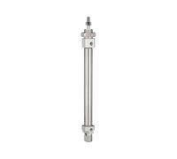 RIEGLER 114777-11.DM.08050 Round Cylinder "MI" Double-Acting Piston Diameter 8, Stroke 50, M5 x 0.8, Pack of 1