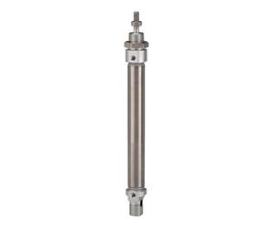 RIEGLER 114822-11.DM.16040 Round Cylinder "MI" Double-Acting Piston Diameter 16, Stroke 40, M5 x 0.8, Pack of 1