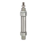RIEGLER 114889-11.DM.32075 Round Cylinder "MI", Double-Action, Piston Diameter 32, Stroke 75, G 1/8, Pack of 1