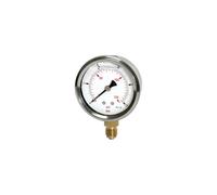 RIEGLER 116324-735-CDE Glycerine Mano Pressure Line G 1/2 u, 0-400.0 bar/6000 psi, Diameter 100, Pack of 1
