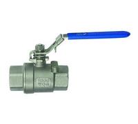 RIEGLER 135358-397.08 Stainless Steel Ball Valve, 2 Pieces, Length According to DIN 3202-M3, G 2, Pack of 1