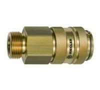 RIEGLER 141563-419.16 Quick Release Coupling NW 19, Blank Brass, G 1 1/4 AG, Pack of 1