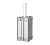 RIEGLER 15.AMI.100025 Series ATE Compact Cylinder Simple Acting Pressureless Retracted with Magnet Female Thread 100 mm Piston 25 mm Stroke G 1/8 Inch Connection M12 x 1.75 Piston Rods