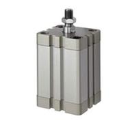 RIEGLER 15.DMA.100015 ACE Series Compact Cylinder Double Action with Magnet, 100 mm Piston, 15 mm Hub, G 1/8 Inch Connection, M16 x 1.5 Piston Rods