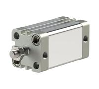 RIEGLER 15.DMA.12050 ACE Series Compact Cylinder Double Action with Magnet, 12 mm Piston, 50 mm Stroke, M5 Connection, M5 x 0.8 Piston Rods