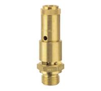 RIEGLER 227.55-39.5 DN 10 brass safety valve, G 1/2 inch connection, 39.5 bar response pressure.