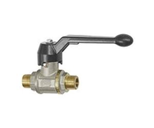 RIEGLER 3351.33 ball valve with hand lever, external/external thread, R 3/8 inch thread