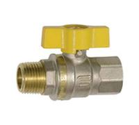RIEGLER 350.1135 Drinking Water Ball Valve MS Nickel-Plated Hand Lever IG/IG, G 1/4, DN 8