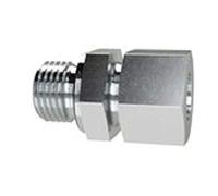 RIEGLER GE3412SSTUNF Straight Screw-In Fitting, Galvanised Steel, 3/4-16 UNF, 630 Bar, 12 mm Pipe