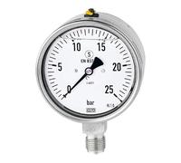 Riegler Stainless Steel Glycerin Manometer 0-40bar G1 / 2 Senkr.100mm