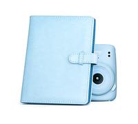 Rieibi 128 Pockets Instax Mini Photo Album, Wallet PU Leather Photo Album for Fujifilm Instax Mini Evo/11/8/9/7s/25/70/90 Instant Camera, Shine Colorful Picture Album for Polaroid