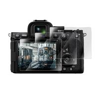 Rieibi (3 Packs Screen Protector for Sony Alpha A7R V A7RV A7R5 Alpha 7R V/A1M2 A1MkII A1 Mark II MkII ILCE-1M2 α1 II/A9M3 A9 III Mark 3 ILCE-9M3-0.25mm Tempered Glass Film for Sony A7RV Accessories