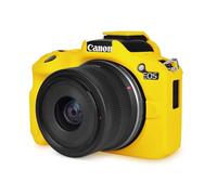 Rieibi EOS R50 Case, Soft Silicone Protective Case for Canon EOS R50 Camera, Lightweight Non-Slip Snug Fit Cover - Yellow