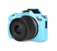 Rieibi EOS R50 Case, Soft Silicone Protective Case for Canon EOS R50 Camera, Lightweight Non-Slip Snug Fit Cover - Light Blue