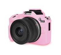 Rieibi EOS R50 Case, Soft Silicone Protective Case for Canon EOS R50 Camera, Lightweight Non-Slip Snug Fit Cover - Pink