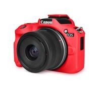 Rieibi EOS R50 Case, Soft Silicone Protective Case for Canon EOS R50 Camera, Lightweight Non-Slip Snug Fit Cover - Red