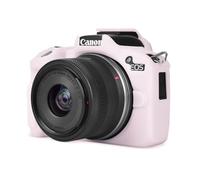 Rieibi EOS R50 Case, Soft Silicone Protective Case for Canon EOS R50 EOSR50 Camera, Lightweight EOS R50 Camera Case - Light Pink