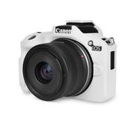 Rieibi EOS R50 Case, Soft Silicone Protective Case for Canon EOS R50 EOSR50 Camera, Lightweight EOS R50 Camera Case - White