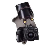 Rieibi EOS R8 Case - Vintage PU Leather Camera Case for Canon EOSR8 Digital Camera - Protective Grip Case for Canon EOS R8 - Black