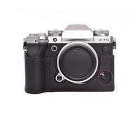 Rieibi Fuji XT5 Case - Quality Genuine Leather Half Case for Fujifilm X-T5 Digital Camera - Body Protective Grip Case for Fuji XT5 X-T5 - Black