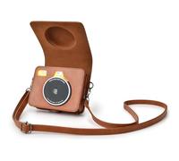 Rieibi Kodak Mini Shot 3 Retro Case (New Model), PU Leather Protective Case for Kodak Mini Shot 3 Retro C300R 2-in-2 Camera New Model/Portable Instant Printer with a Shoulder Strap