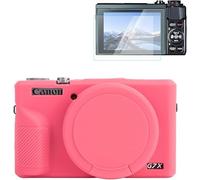Rieibi Silicone Case for Canon G7X Mark III Case, G7X Mark III Accessories with 2 Pcs Screen Protective Film,Detachable Lens Cover for Canon G7X Mark III Cover