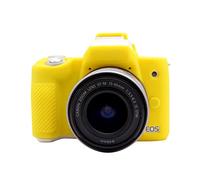 Rieibi Silicone Case for Canon M50 M50 Mark II Soft Silicone Protective Case Cover for Canon EOS M50 EOS M50 II Digital Camera, yellow, Lightweight