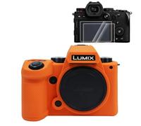 Rieibi Silicone Case for Panasonic Lumix DC-S5II /Panasonic Lumix DC-S5IIX Camera Case with 2PCS Screen Protector,Lightweight Camera Case for Panasonic Lumix S5 II X/Panasonic Lumix S5 II Case