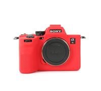 Rieibi Sony A7RV Case, Soft Silicone Protective Case for Sony A7R5/A7R V/Alpha 7R V/A7RV/A7R 5/A7RM5 Digital Camera, Lightweight A7 RV Camera Case Grip Body Skin - Red