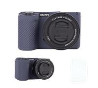 Rieibi - Sony Alpha ZV-E10 II Silicone Protective Case with 2 Screen Protectors,Lightweight ZV-E10II Case with Enhanced Grip Feeling for Sony ZV-E10 II, Indigo, Camera Case(ZV-E10 Not Compatible)