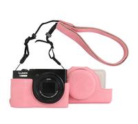 Rieibi TZ99 Camera case, PU Leather Camera Case for Panasonic Lumix DC-TZ99 Digital Camera, Detachable Protective Case with Adjustable Shoulder Strap, Beauty Cover