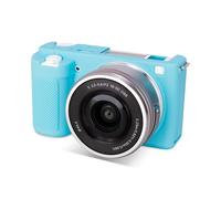 Rieibi ZVE10 Case, Soft Silicone Protective Case for Sony ZV-E10 ZVE10 Camera, Lightweight Rubber Cover for Sony Alpha ZVE10 - Blue