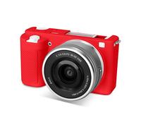 Rieibi ZVE10 Case, Soft Silicone Protective Case for Sony ZV-E10 ZVE10 Camera, Lightweight Rubber Cover for Sony Alpha ZVE10 - Red