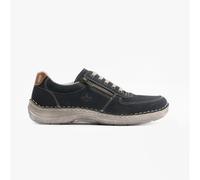 Rieker 03030 Mens Synthetic Lace-Up Comfort Blue Casual Trainers