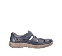 Rieker 03578 mens navy blue traditional fisherman style sandals with the toe in