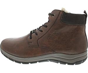 Rieker 03620 Men's Extra Wide Ankle Boots with Warm Lining and Zip, brown, 9 UK
