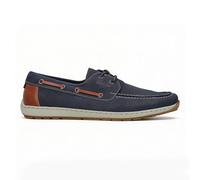 Rieker 08816 Mens Leather Pull-On Comfort Loafer Shoes Blue