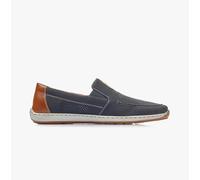 Rieker 08866 Mens Comfort Casual Slip-On Shoes-Blue