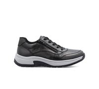 Rieker 11002-00 | Black Leather | Mens Lace/Zip Shoes