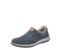 Rieker 17360 Men’s Loafers, Blue (Pazifik/Amaretto/Navy), 9 UK