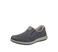 Rieker Men's Frühjahr/Sommer 17363 Loafers, Black (Schwarz/Grau-Schwarz/Polvere 00), 10.5 UK