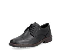Rieker 17620 Leather Brogues with Punched Leather Pattern (Black, UK Footwear Size System, Adult, Men, Numeric, Medium, 10.5)