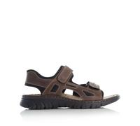 Rieker 26761 Christopher mens brown leather walking sandals